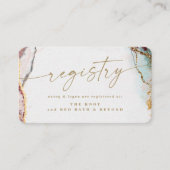 Carte D'accompagnement Vin Abstrait moderne Registre des Mariages rouge e (Devant)