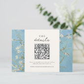 Carte D'accompagnement Vincent Van Gogh Almond Blossom Floral Mariage (Debout devant)