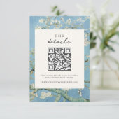 Carte D'accompagnement Vincent Van Gogh Almond Blossom Floral Mariage (Debout devant)
