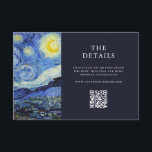 Carte D'accompagnement Vincent Van Gogh Mariage de nuit Starry<br><div class="desc">Créez vos propres cartes de boîtier mariage personnalisées avec Vincent Van Gogh Starry Night Painting</div>
