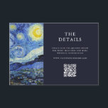 Carte D'accompagnement Vincent Van Gogh Mariage de nuit Starry<br><div class="desc">Créez vos propres cartes de boîtier mariage personnalisées avec Vincent Van Gogh Starry Night Painting</div>