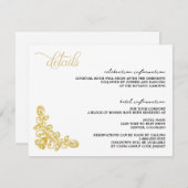 Carte D'accompagnement Vintage (Devant / Derrière)