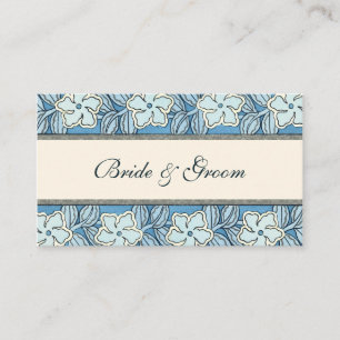 Carte D'accompagnement Vintage Art Nouveau Floral Fleurs à perches