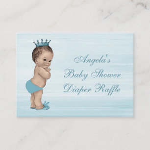 Carte D'accompagnement Vintage Baby shower Déchets Raffle