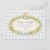 Carte D'accompagnement Vintage Bunny Garden Diapper Raffle (Devant)