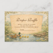 Carte D'accompagnement Vintage Duck Diapper Raffle (Devant)