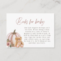 Vintage Floral Citrouille Teddy Bear Livres Pour B