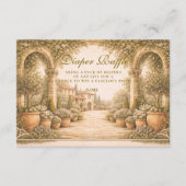 Carte D'accompagnement Vintage Garden Florals Diapper Raffle  (Devant)