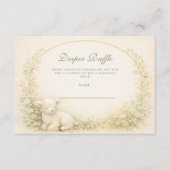 Carte D'accompagnement Vintage Lamb Meadow Arch Diapper Raffle (Devant)