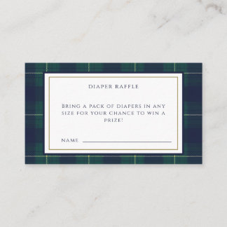 Carte D'accompagnement Vintage Polo Teddy Bear Diaper Raffle Card