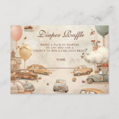 Carte D'accompagnement Vintage Racing Baby Shower (Devant)