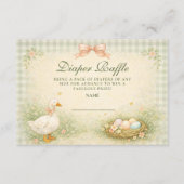 Carte D'accompagnement Vintage Silly Goose Garden Diapper Raffle (Devant)