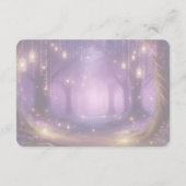 Carte D'accompagnement Violet at Midnight Enchanted Forest Wedding (Dos)