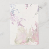 Carte D'accompagnement Violet rose Fleur sauvage vif Jaune (Dos)