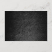 Carte D'accompagnement Vip Glam Black Mariage Hôtel Hébergement (Dos)