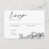 Carte D'accompagnement Virginia Beach traditionnelle RSVP options de repa (Devant)