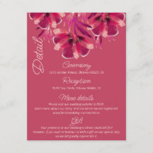 Viva Magenta, Détails du mariage floral