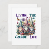 Carte D'accompagnement Vivre La Vie Gnome (Devant / Derrière)