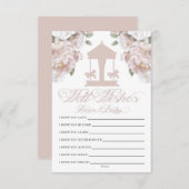 Carte D'accompagnement Voeux carrousel pour bébé (Devant / Derrière)