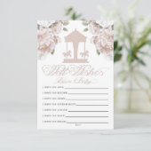 Carte D'accompagnement Voeux carrousel pour bébé (Debout devant)