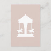 Carte D'accompagnement Voeux carrousel pour bébé (Dos)