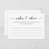 Carte D'accompagnement Voeux et conseils de Leyton (Devant / Derrière)