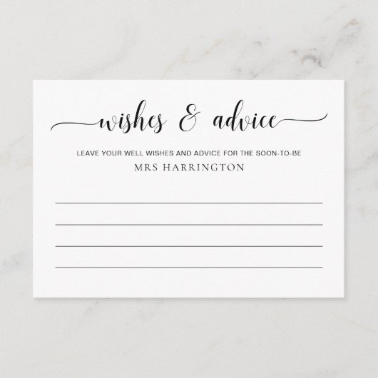 Carte D'accompagnement Voeux et conseils de Leyton (Devant)