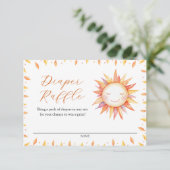 Carte D'accompagnement Voici le Baby shower Fils Raffle (Debout devant)