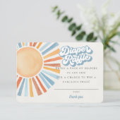 Carte D'accompagnement Voici le Son Sunshine Boy Diaper Raffle Card (Debout devant)