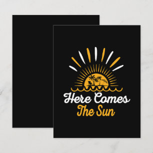 Carte D'accompagnement Voici venir le soleil
