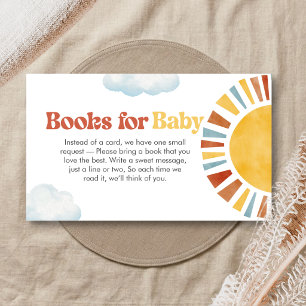 Carte D'accompagnement Voici venir le soleil Livres de douche pour bébé
