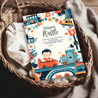 Voitures colorées amusantes Baby shower Diapper Ra