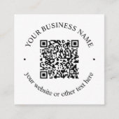 Carte D'accompagnement Votre code QR téléchargé plus texte circulaire mod (Devant)