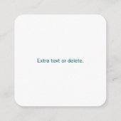 Carte D'accompagnement Votre logo avec code QR modifiable et Ombre de dég (Dos)