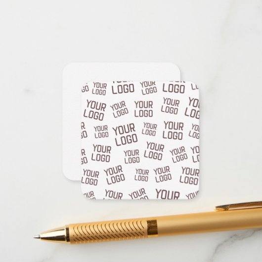 Carte D'accompagnement Votre logo de conception ou d'entreprise | Placeme (Devant/Arrière en situation)