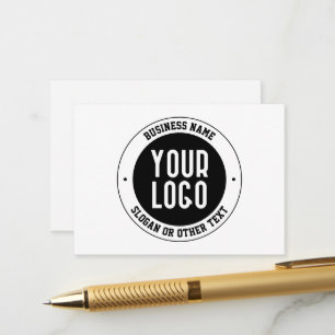 Carte D'accompagnement Votre logo ou conception d'entreprise Texte édit