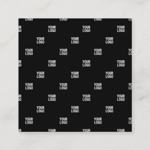 Carte D'accompagnement Votre logo ou toute image   Bandes diagonales