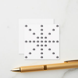 Carte D'accompagnement Votre logo ou toute image téléchargée   Motif étoi