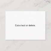 Carte D'accompagnement Votre logo ou votre conception d'entreprise | Text (Dos)