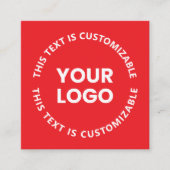 Carte D'accompagnement Votre logo/toute image téléchargée et tout texte c (Devant)