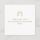 Carte D'accompagnement Votre Merci de marque et de logo (Dos)