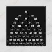 Carte D'accompagnement Votre Motif d'arche unique Logo | Noir (modifiable (Devant)