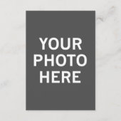 Carte D'accompagnement Votre photo ici (Devant)