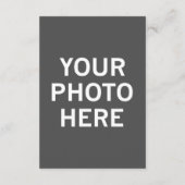 Carte D'accompagnement Votre photo ici (Dos)