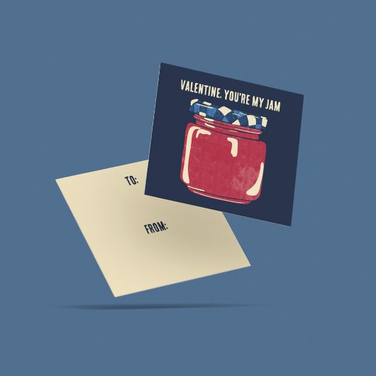 Carte D'accompagnement Vous Êtes Ma Jam Classroom Valentine Card