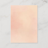 Carte D'accompagnement Vous êtes une école pour enfants Peach Valentine's (Dos)