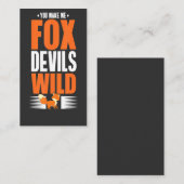 Carte D'accompagnement Vous me rendez Foxdevils fou anglais (Devant / Derrière)