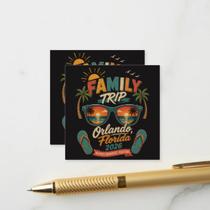 Carte D'accompagnement Voyage en famille Orlando Floride 2026