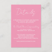 Carte D'accompagnement Vrai mariage minimaliste de ballet de simplicité 3 (Devant)