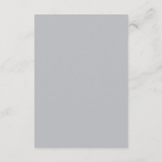 Carte D'accompagnement Vrai Simplicité 2 Gris Sterling Mariage minimalist (Dos)